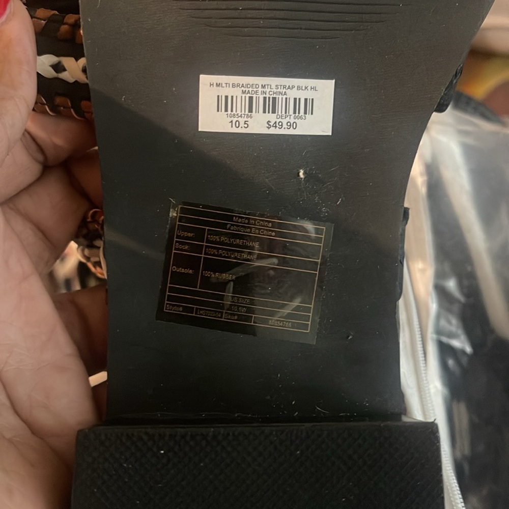 Torrid Black and Brown Gladiator Sandals - Picture 2 of 4
